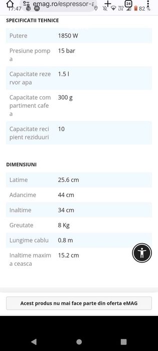 Aparat de cafea saeco