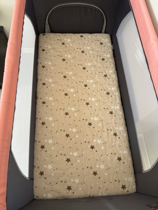 МОНИ Кошара на 2 нива TOMMY РОЗОВА + матрак