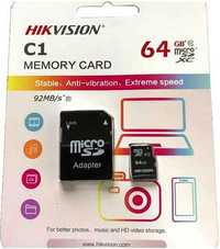 Флешка MIcroSD Hikvision 64Gb