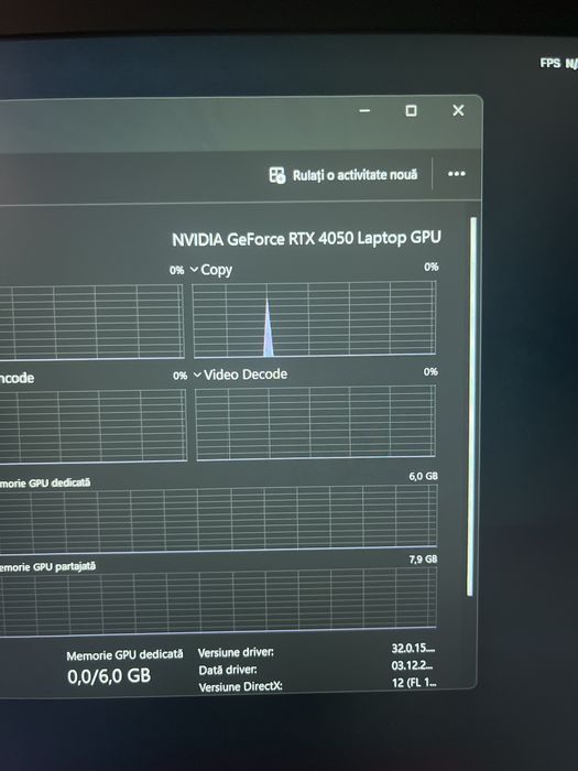 Laptop msi i5 gen 12 RTX4050 520 stocare