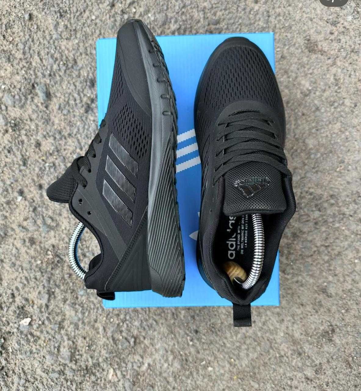 Мужские спортивные кроссовки Adidas черные (2349)