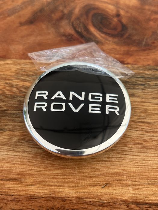 Capac capace roti centrale jante aliaj Range Rover Scris negru black