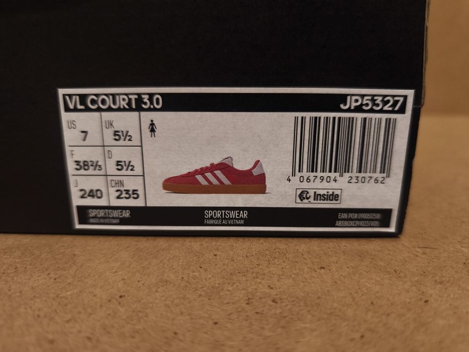 Adidas vl court 38 2/3