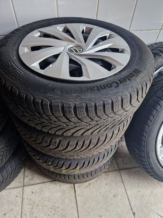 Roti iarna originale Vw polo Skoda Fabia 5x100 r15 anvelope 185 65 15