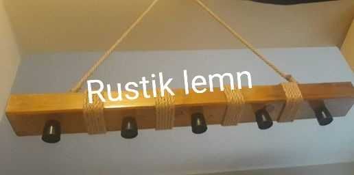 Lustre rustice din lemn