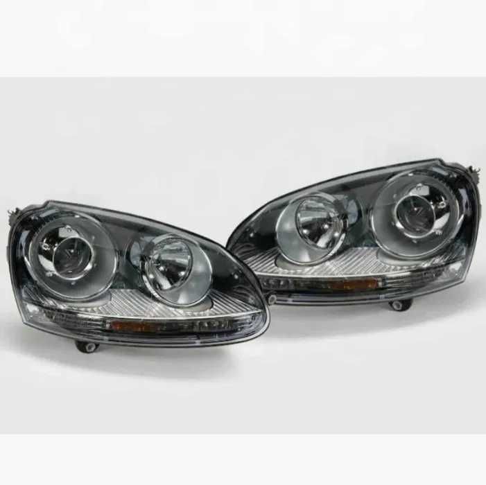 LED Фарове с Лупи за VW Golf 5 2003–2008 Динамични мигачи, фейслифт