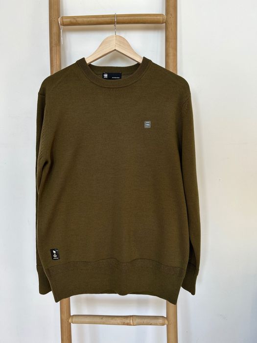 Gstar raw merino мек вълнен пуловер
