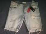 Pantaloni scurti bermude blugi New Yorker Fsbn rupti ripped shorts