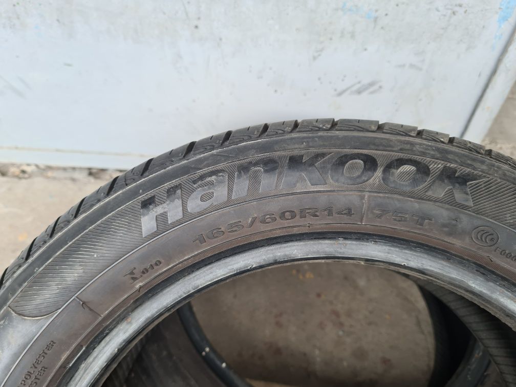 2 бр. летни гуми 165/60/14 Hankook 5,5 mm DOT 4409