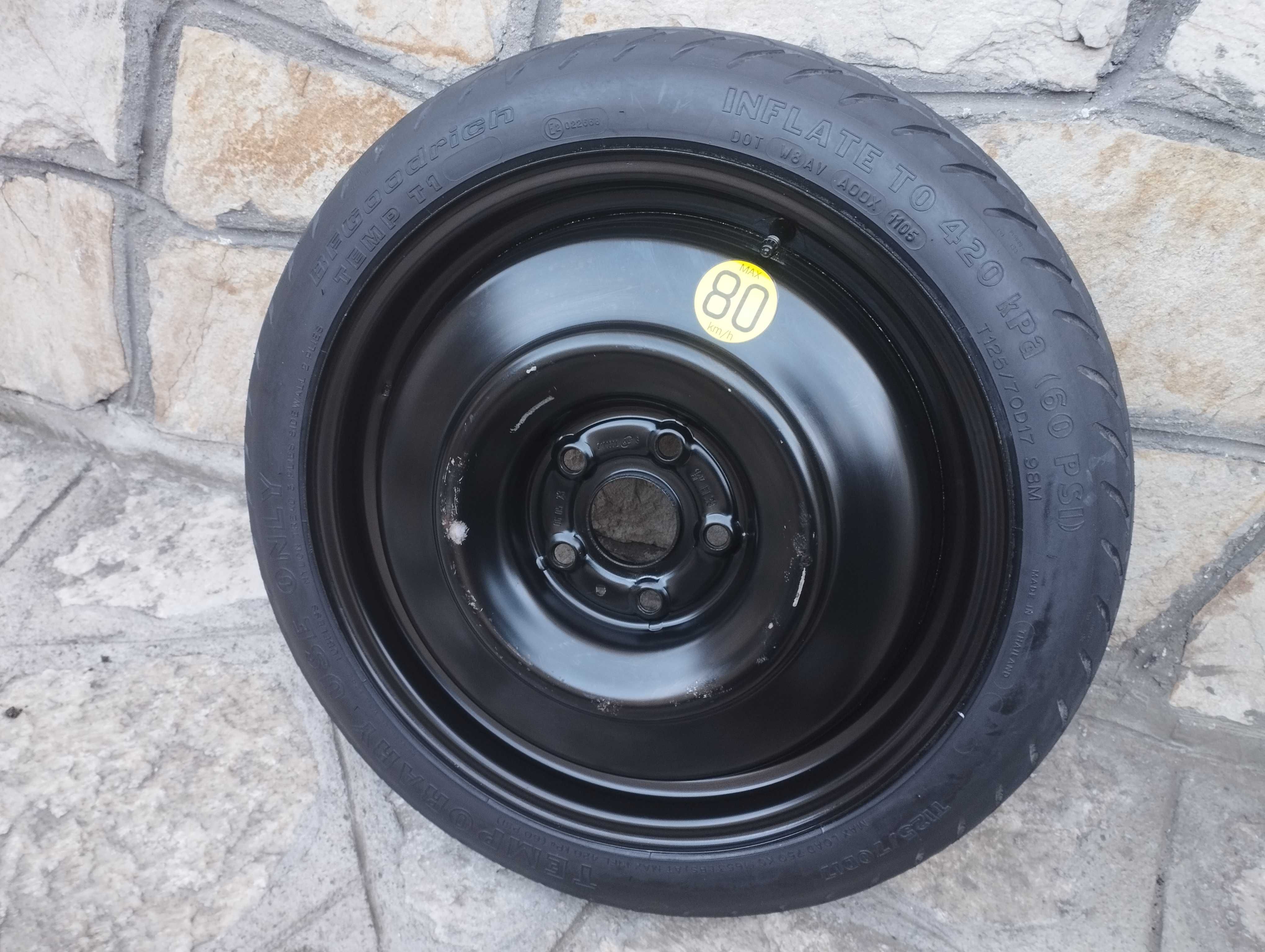 Резервна гума за Тойота 17 цола 5x100 и 5х114.3
