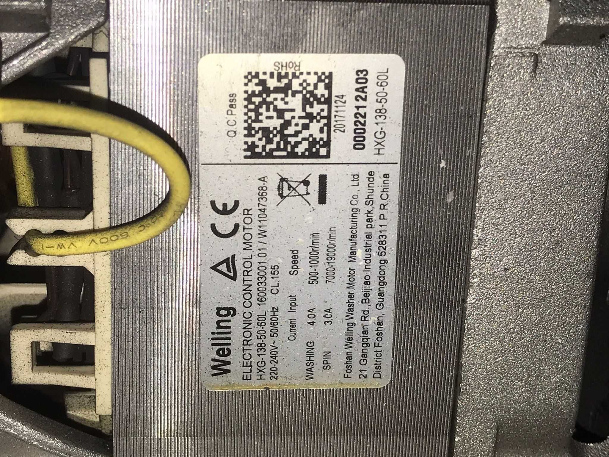 Motor Welling masina de spălat Indesit IWSNE 61253/  R2