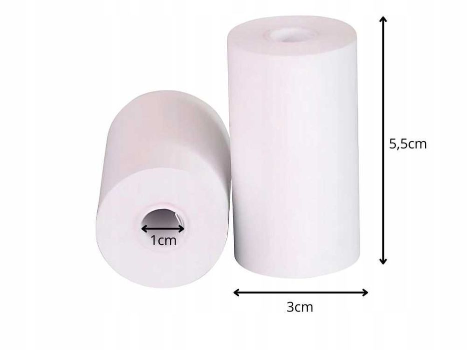 Комплект от 10 ролки принтерна хартия, за мини принтери, ширина 57 мм