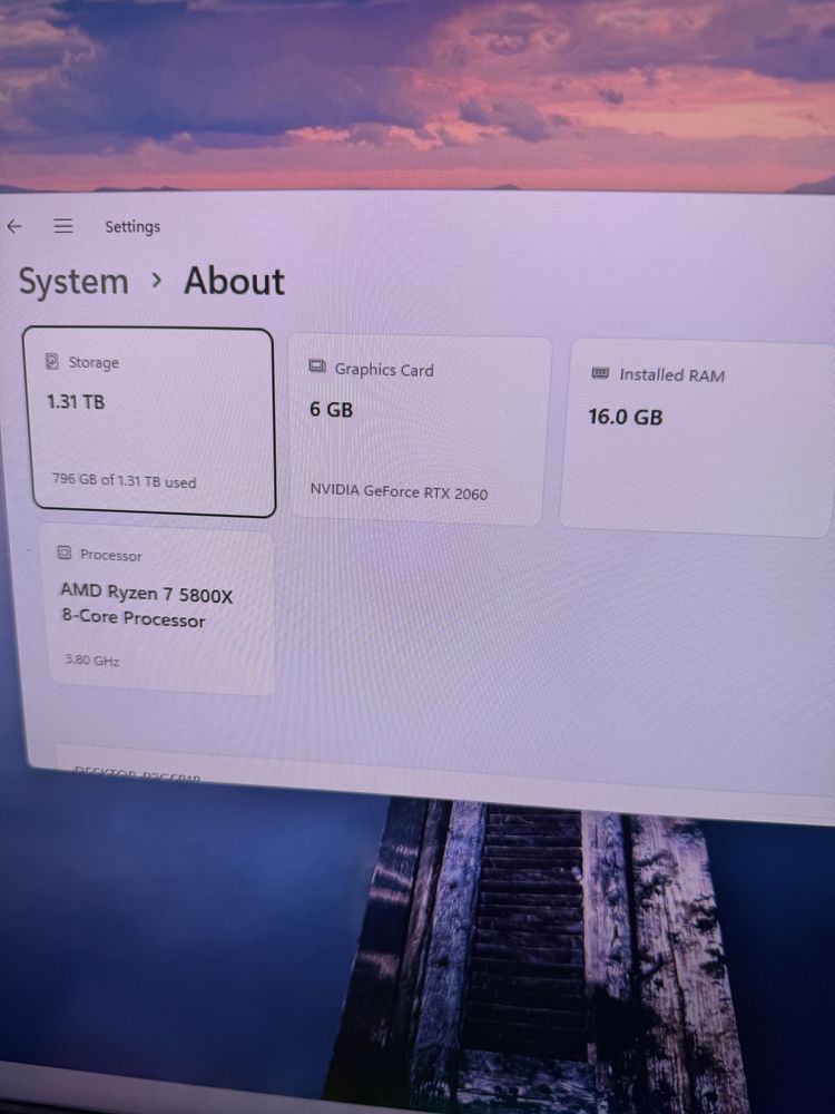 Ryzen 7 5800X / RTX 2060 / 16GB RAM / 1TB SSD с периферия /бартер