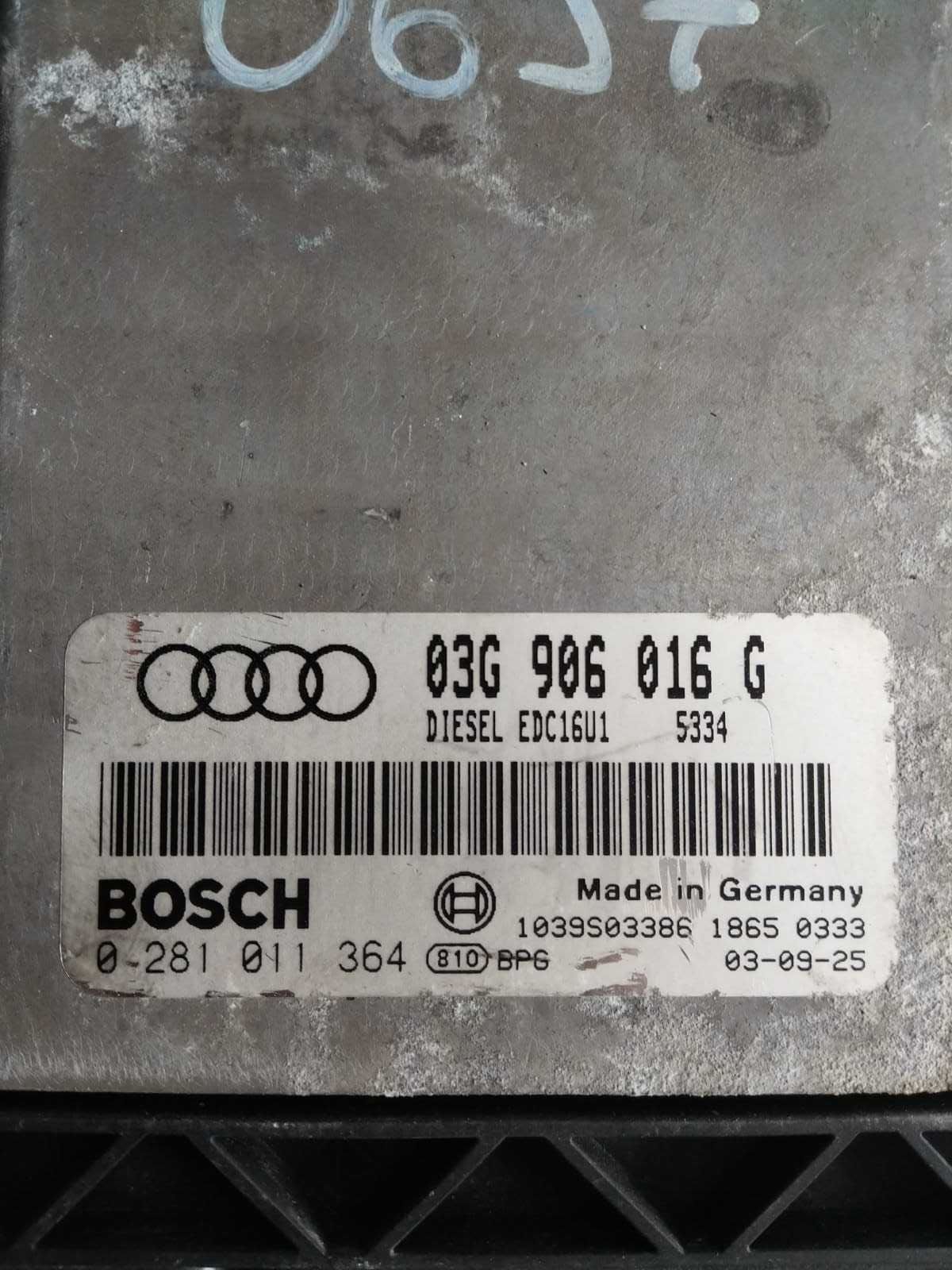 ECU Calculator motor Audi A3 2.0TDI 03G906016G 0281011364