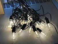 Ghirlanda cu pendule 15 M, 15 Becuri LED și 2 becuri rezerva, Int-Ext