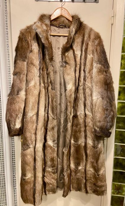 Дълго дамско палто от норка XS/S