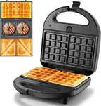 YASHE Тостер за сандвичи 3-в-1, гофретник Panini Presses Set, 750 W
