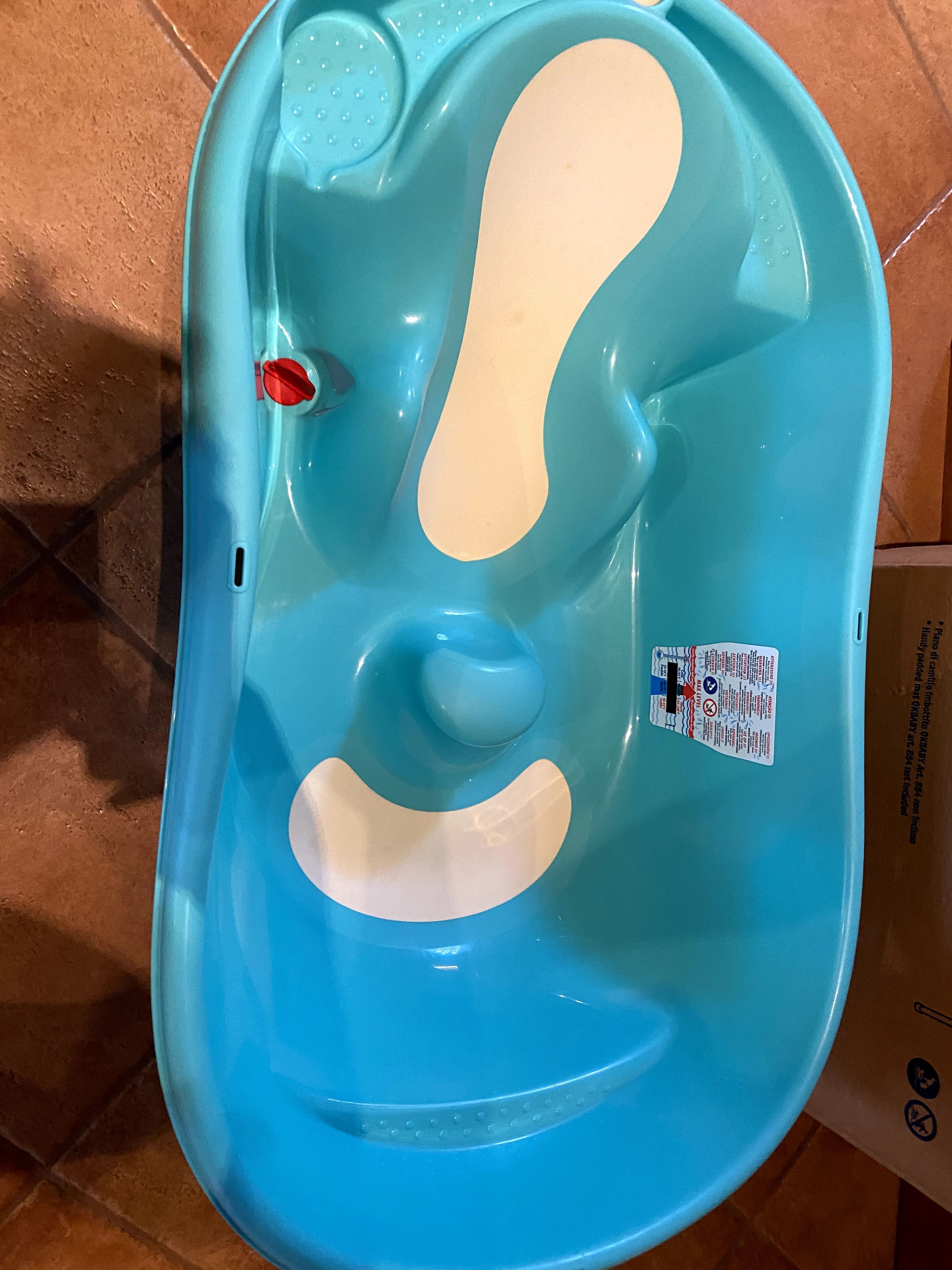 Стойка за корито и корито ОК Baby,ваничка за бебе с термометър