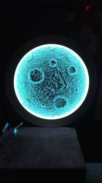 Decoratiune Pictura tip Luna cu led colorat 3D diferite marimi