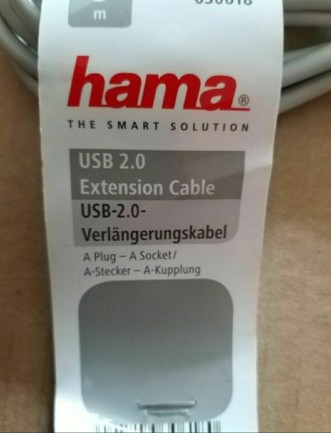 Extensie cablu Hama USB 2.0, ecranat, gri, 3 m