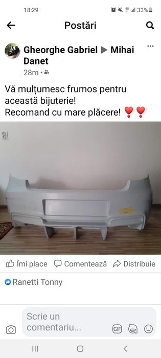 Bara spate Bmw seria 1 look 1m e81 e87