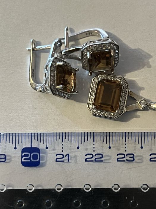 Set cercei argint cu sultanit