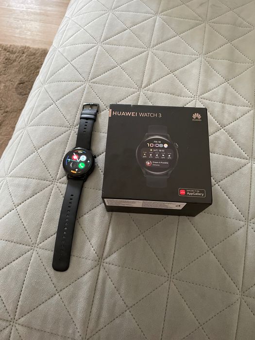 Ceas smartwatch Huawei Watch 3, 46mm, Active, Black