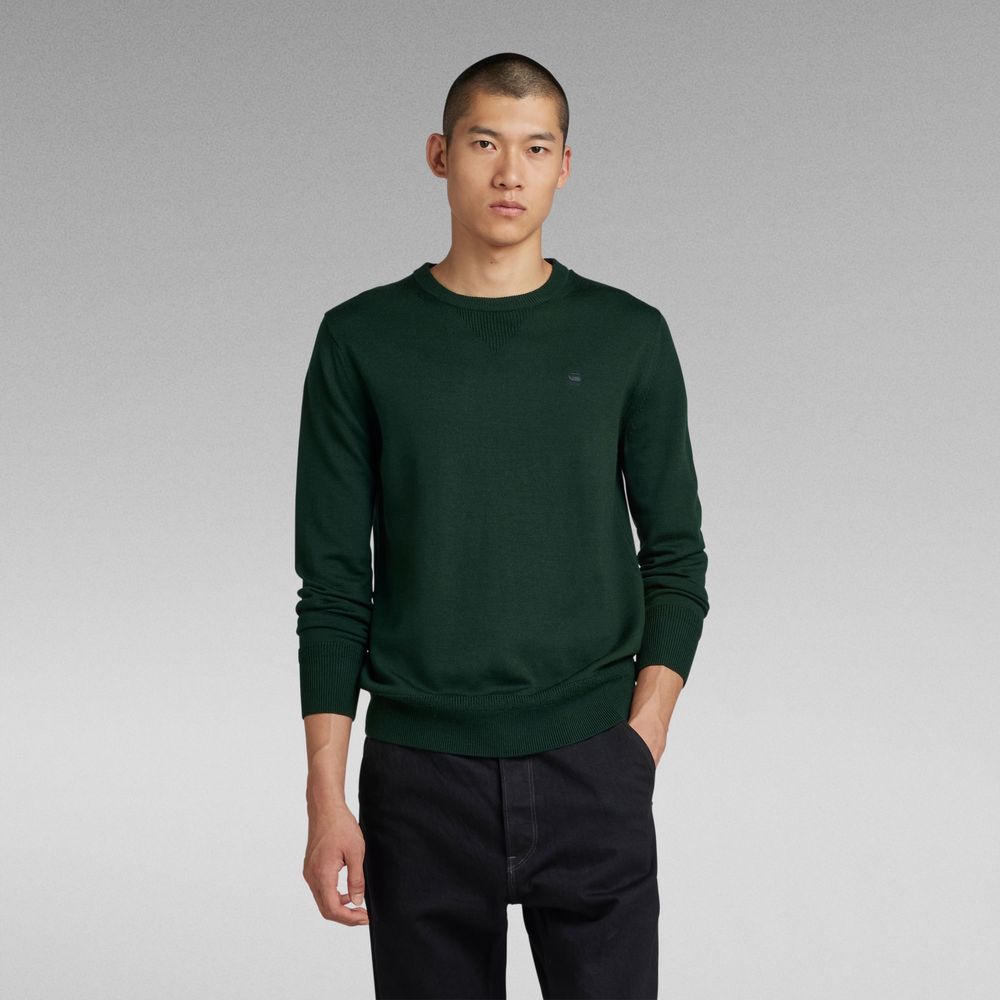 100% мерино вълна G-Star RAW Premium Core Sweater мъжки пуловер  S/М/L