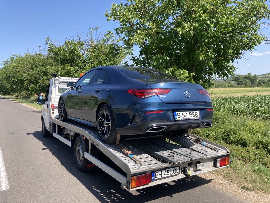 Non-stop Tractari Transport auto Asistența rutiera Trailer Platforma