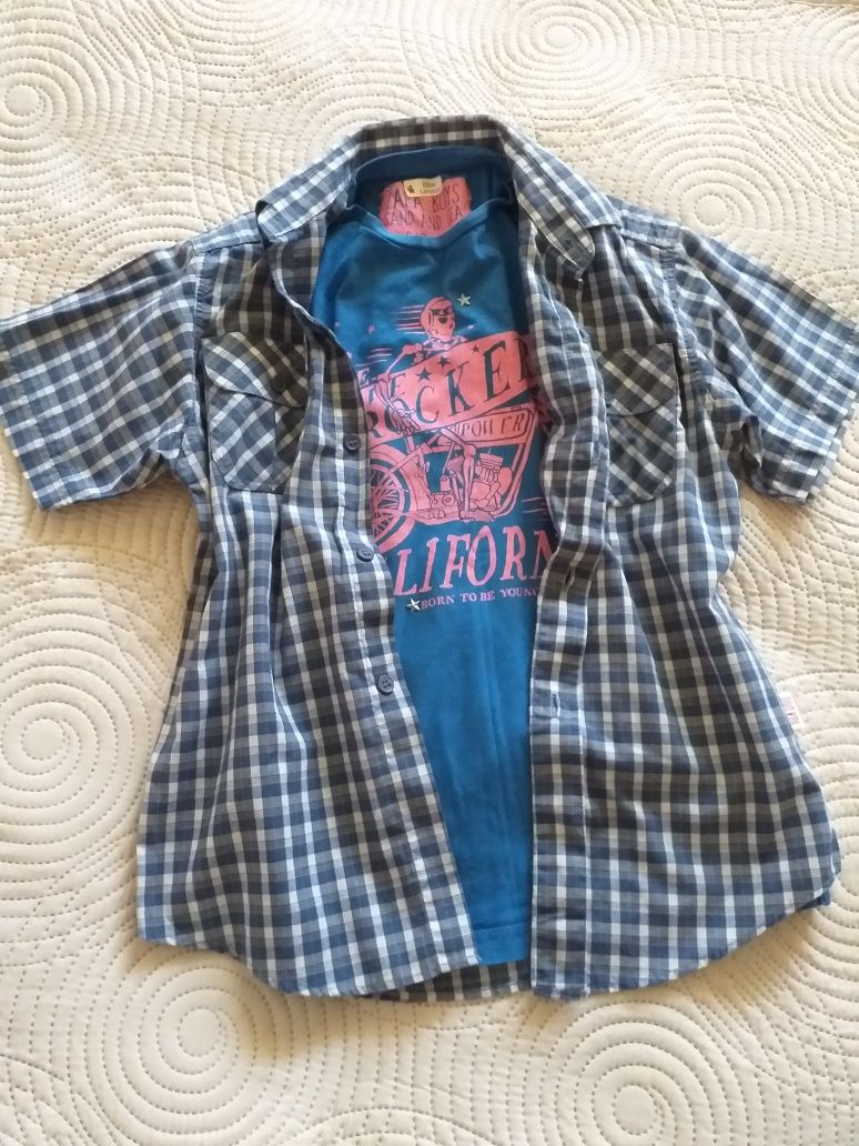 Голяв лот тениски , панталони , ризи H&M  , Zara 134 / 140