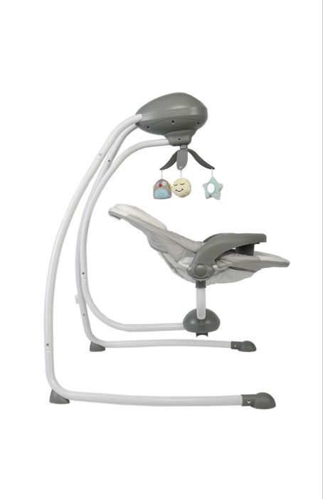 Leagan electric Wunderkid Side, cu conectare la priza, Gri