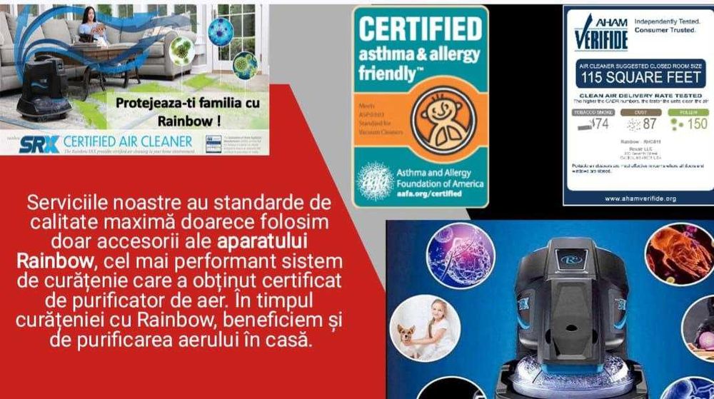 Servicii curatenie cu Rainbow
