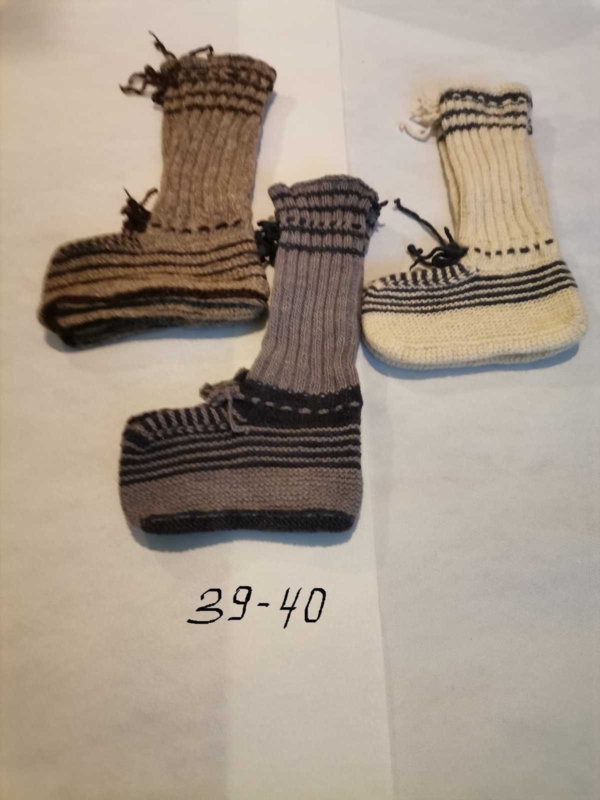 Топли ръчно плетени чорапи-100 % МЕРИНО