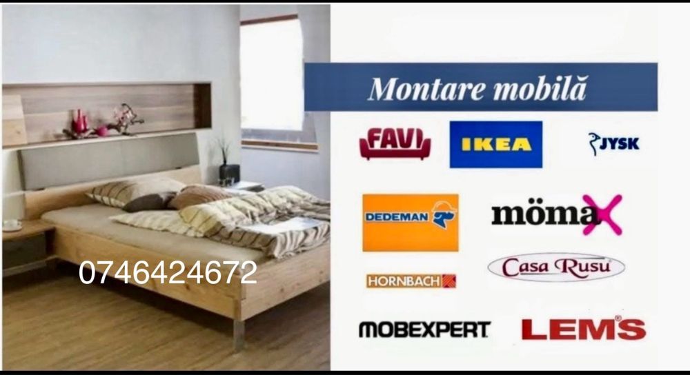 Montaj mobilier/Montez mobila/Montator mobila/ Electrice/Sanitare