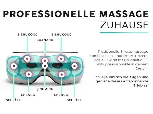 Интелигентен масажор за очи с термо- и криотерапия, Adamson A80