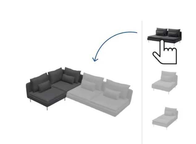 Canapea modulara 6 locuri