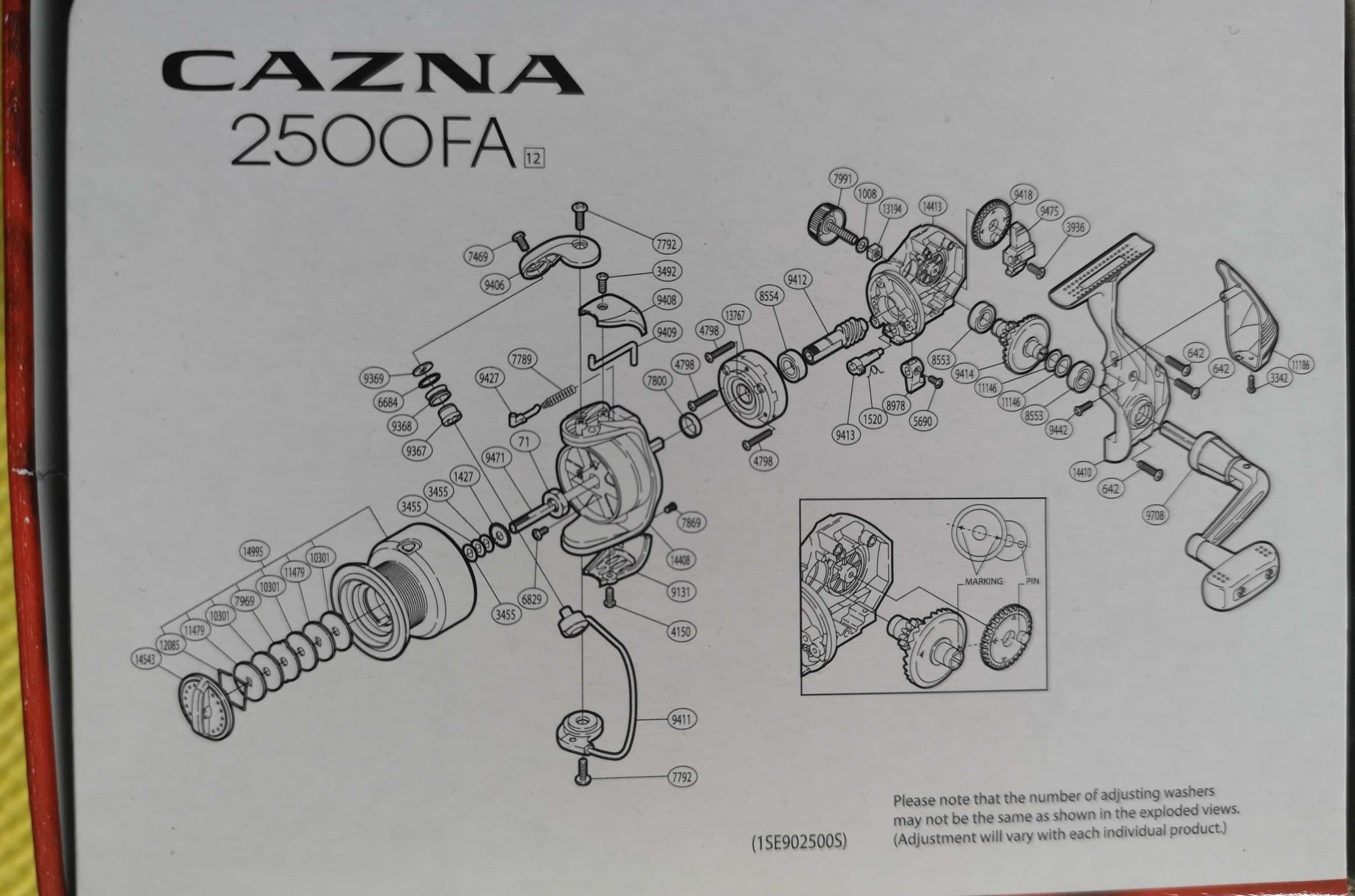 Макара Shimano Cazna  2500 FA