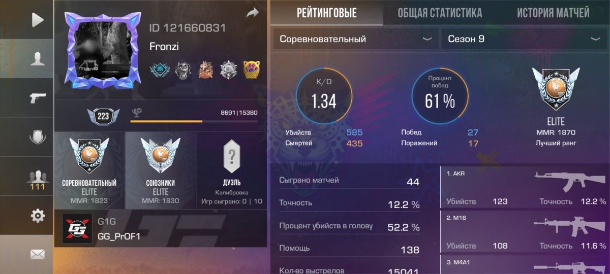 Продам аккаунт в стандофф 2