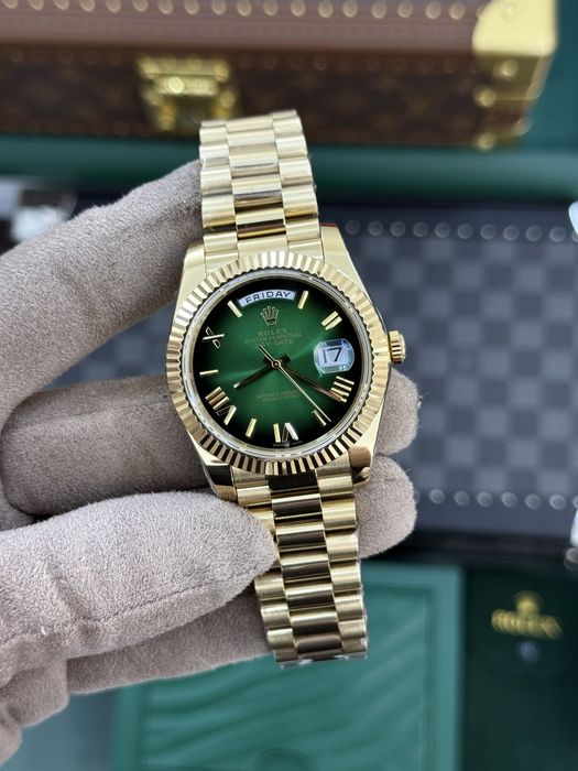 Rolex Day-Date 40mm Ombre Green Dial