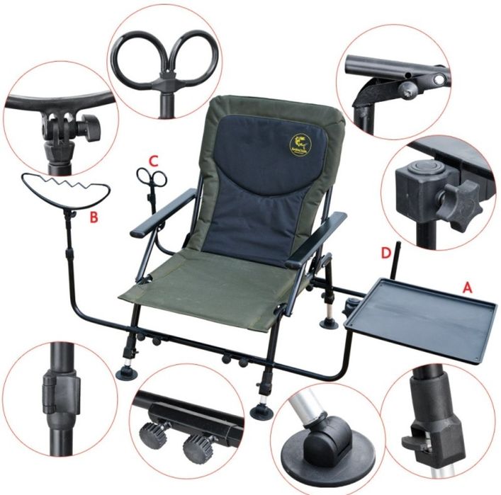 Scaun de Feeder Baracuda cu Accesorii TFC025