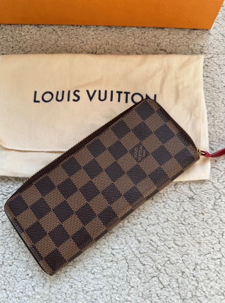 Portofel original Louis Vuitton Clémence Damier Ebene nou