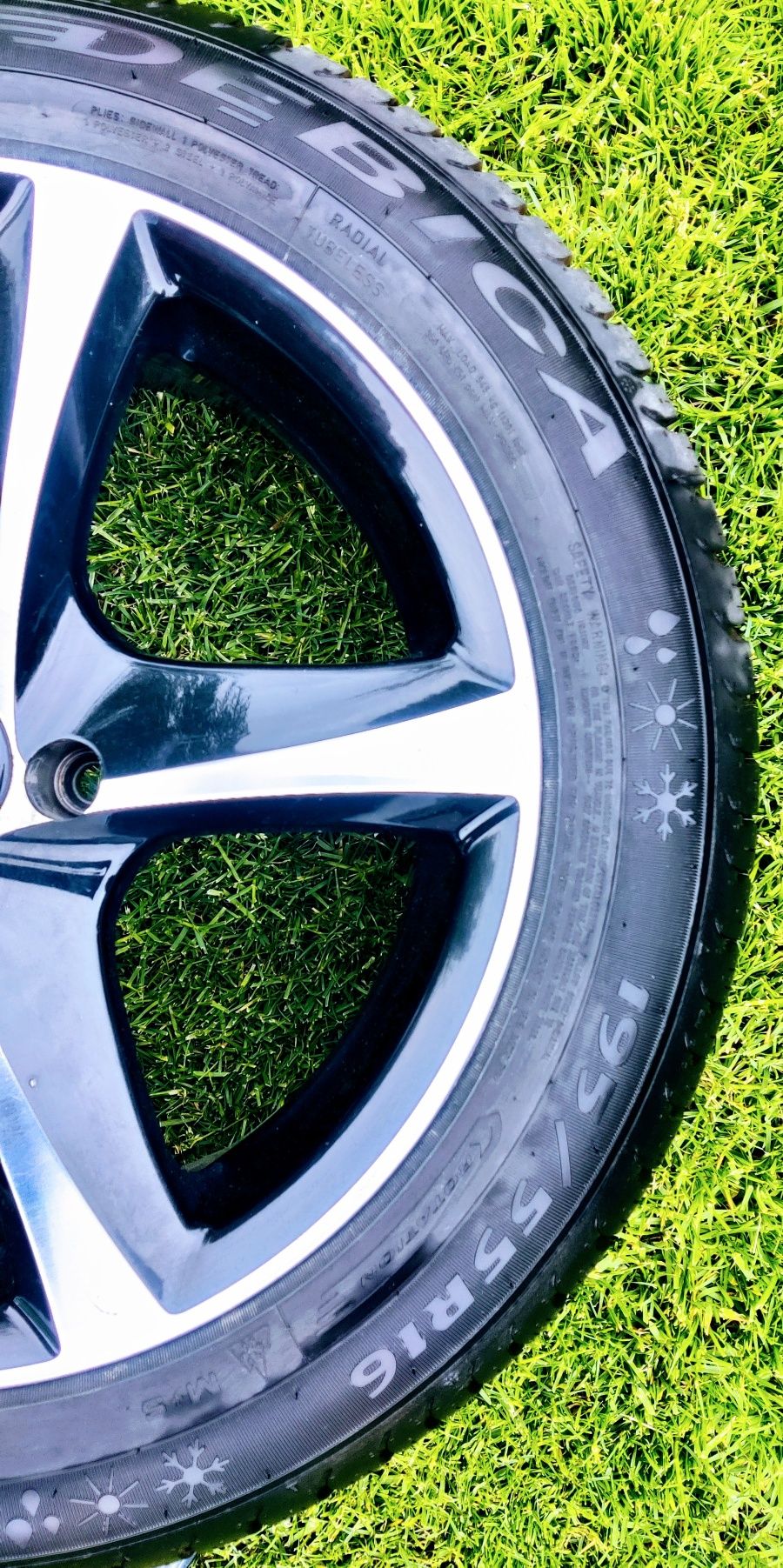 Jante aliaj 16 inch, Anvelope