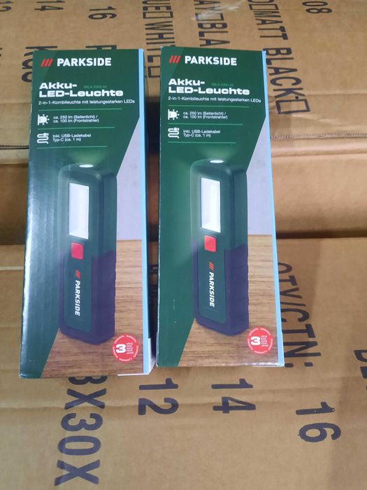 Lampa de cap Lanterna Parkside cu acumulator tip C