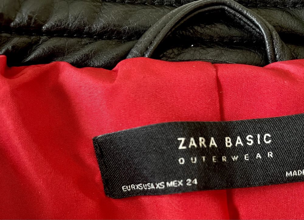 Кожаная куртка ZARA, Spain - XS /Покупали в Барселоне!