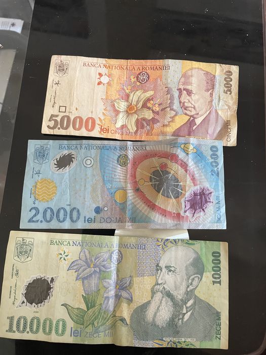 Bancnote de colectie 10.000, 2,000, 5.000