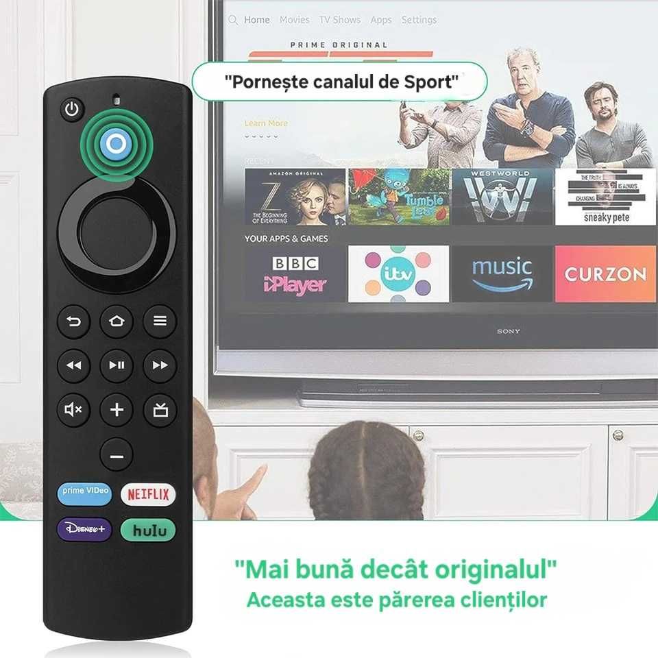 Telecomandă pt Fire TV Stick 4K Max gen3. Comanda vocala. Alexa&Google