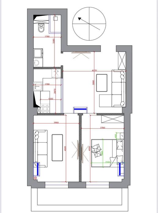 Продается 2х комнатная квартира в ЖК Royal House, Яккасарайский р-н