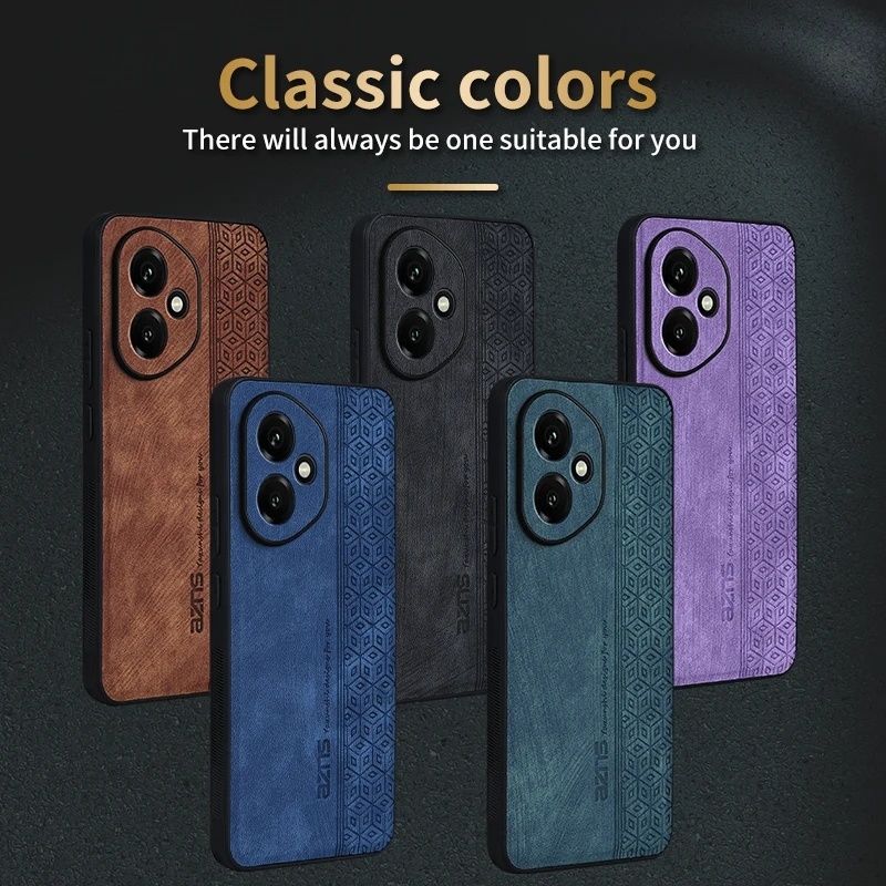 Honor 400 / 400 Pro / AZNS LEATHER Кожен кейс гръб