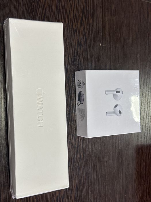 Часы и наушники люкс.Новые запечатанные.