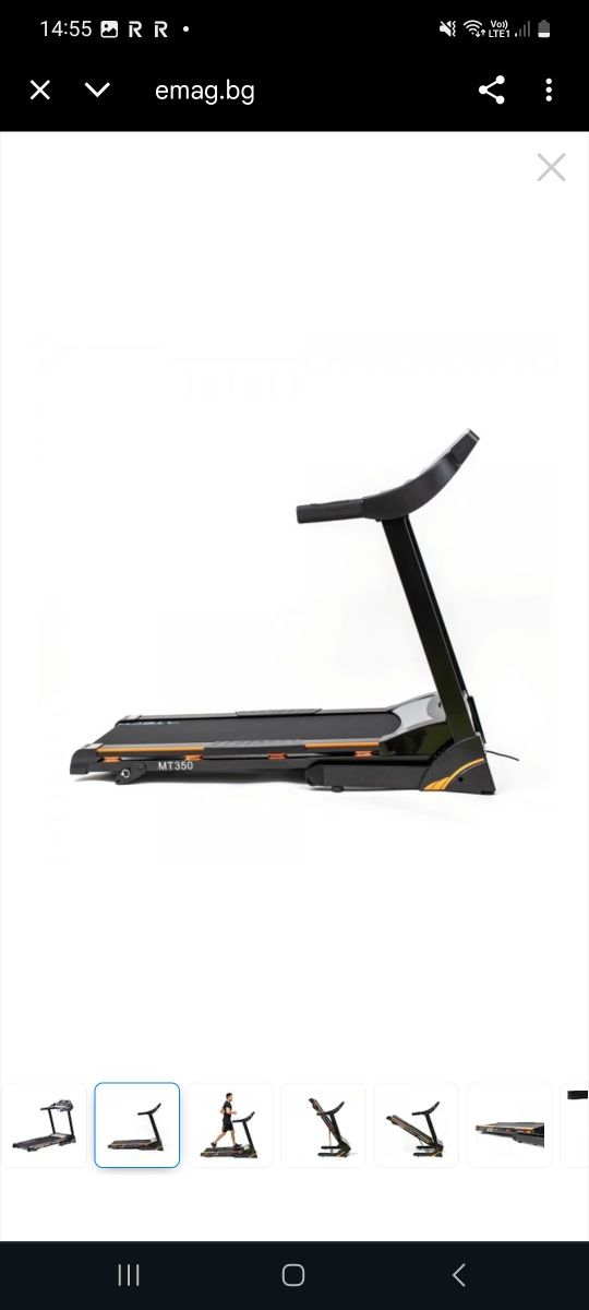 Бягаща пътека Techfit MT350 – Като Нова, Без Следи от Употреба